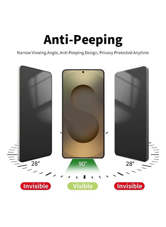 INFINYTY Samsung S25 Ultra Privacy Tempered Glass Protector with Aligner  – 2 Way Anti-Spy Privacy, 9H Hardness, Edge-to-Edge Coverage, Oleo+Hydrophobic Coating, Ultra-Thin, Easy Precise Installation, Scratch & Impact Resistant, Case Friendly - Image 2