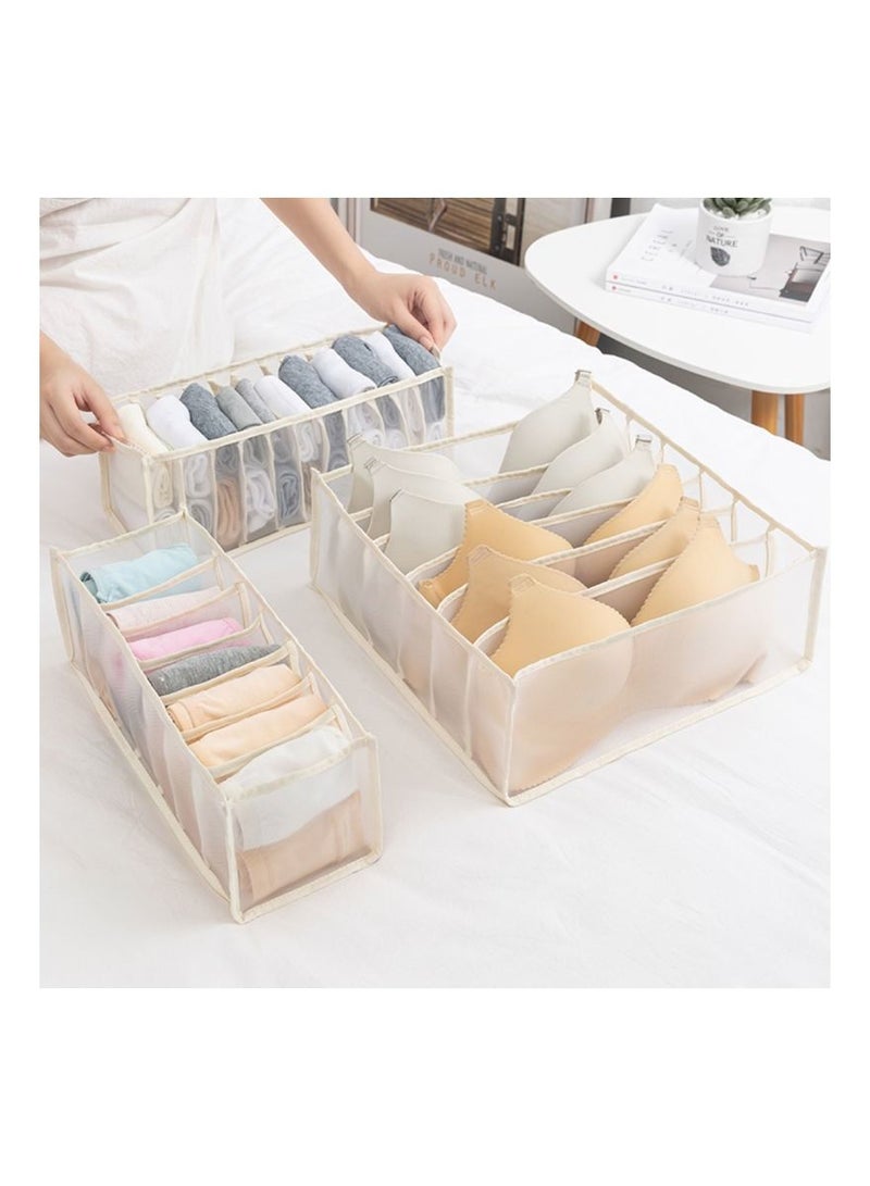 NIBEMINENT underwear storage box three in one drawer storage bag 