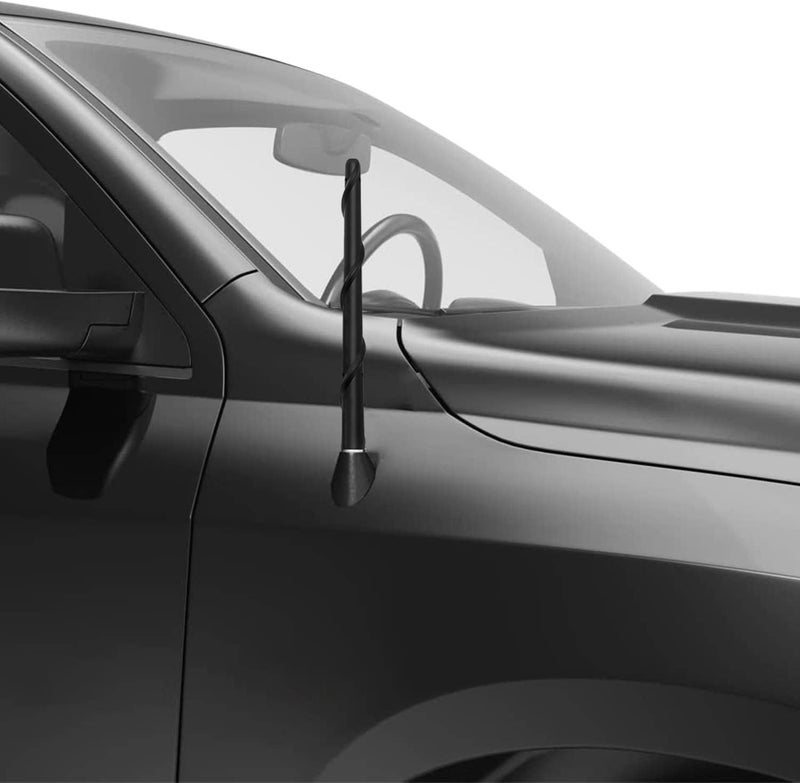 KSaAuto Short Antenna Compatible with Ford F150 2009-2021, 7 Inch Flexible Rubber Car Wash Proof Antenna Replacement Mast, New Designed for Optimized Car Radio FM/AM Reception Transit & use compatible - Image 4