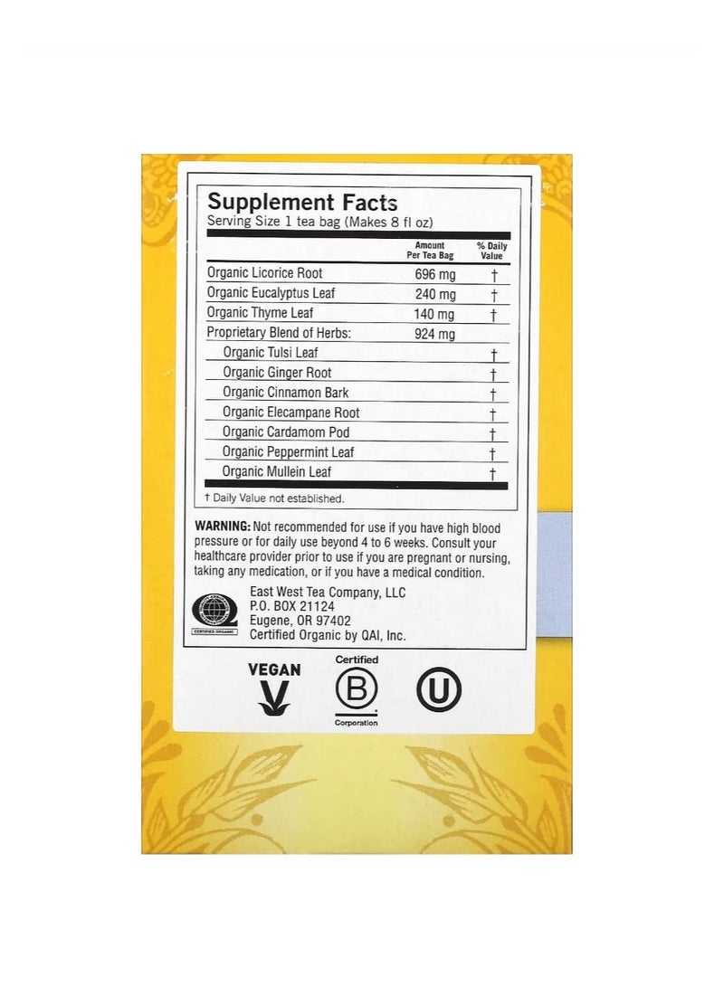 شاي يوغي شاي بريث ديب الخالي من الكافيين 16 كيس شاي 1.12 أونصة (32 جم) - Image 2