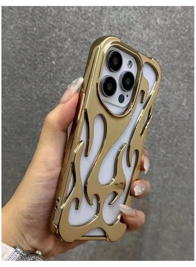 غطاء وحافظة لجوال أيفون 16 برو شكل مموج جذاب وعصري - Image 1