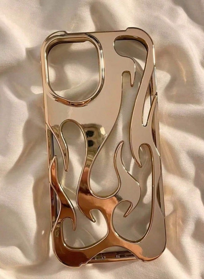 غطاء وحافظة لجوال أيفون 16 برو شكل مموج جذاب وعصري - Image 2