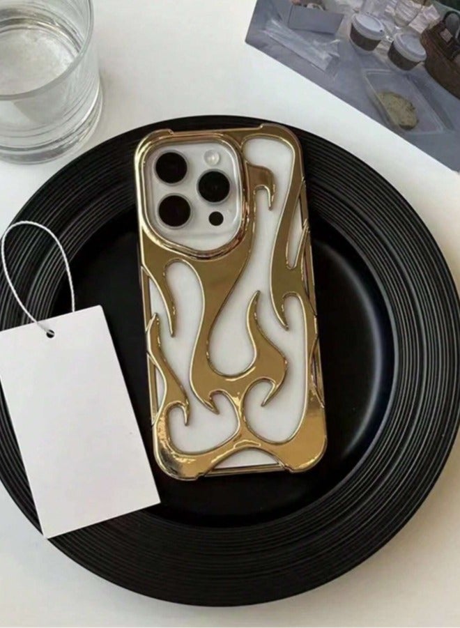 غطاء وحافظة لجوال أيفون 16 برو شكل مموج جذاب وعصري - Image 3