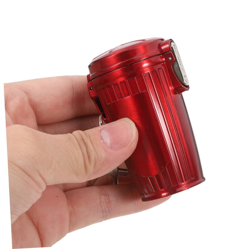 Portable Mini Ashtray Keychain with Lid for Outdoor Travel Indoor Use Black - Image 4