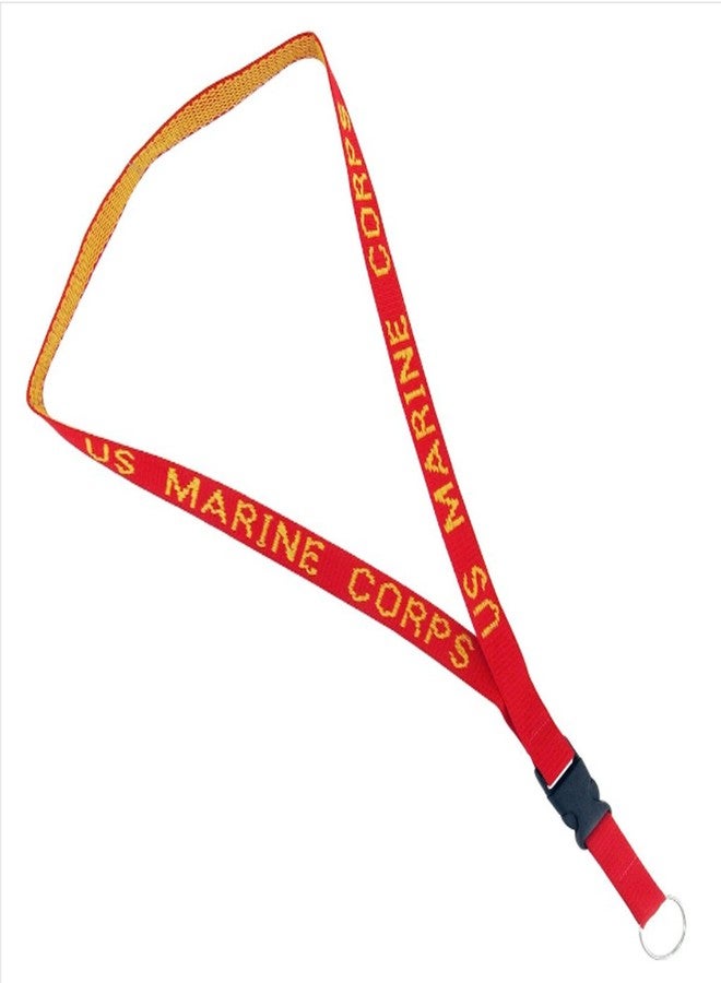 VANGUARD Marine Corps Key Lanyard - red with U.S. Marine Corp in gold letters - Image 2
