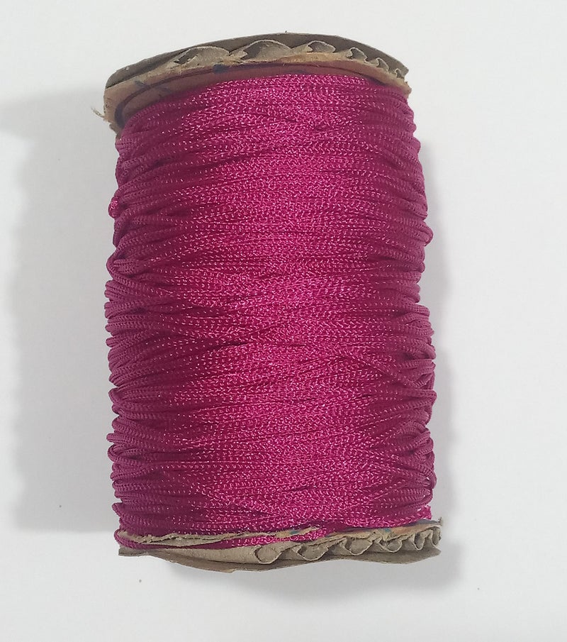 OMX Nylon 1mm Macrame Cord (100 Meters) Nylon Chinese Knotting Cord, 1mm Thick for Macrameideally Used for Jewelry Making, Bags and Various Other Craft Projects. (Fusia Pink) - Image 4