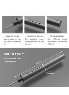 Captaintech 3.7 Cordless Screwdriver Electric Screwdriver Set USB Fast Charging Repair Power Tools With LED Light 2000mah, With Led Light  - Image 5