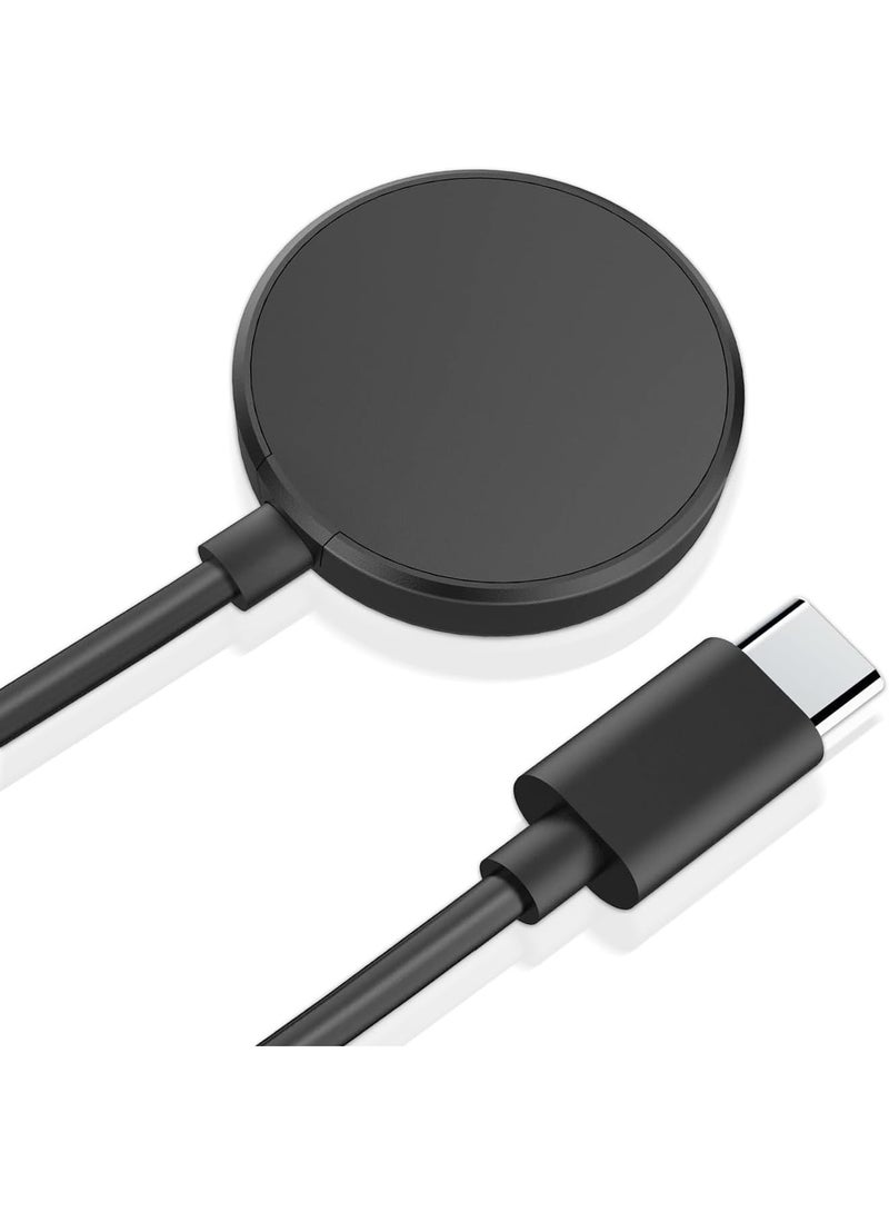 ESCASE USB-C Charging Cable for Samsung Galaxy Watch, compatible with Galaxy Watch 8/7/6/5/4/3, Watch 8/7/6/5/4 Classic, Ultra 8/7, Watch 5 Pro, and Active 1/2. 1 meter, blac - Image 1