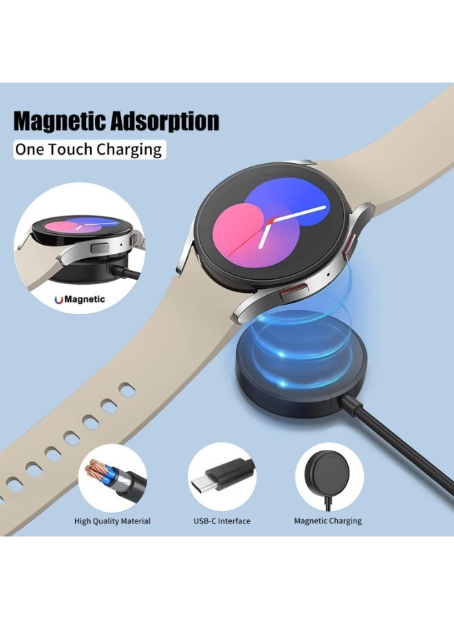 ESCASE USB-C Charging Cable for Samsung Galaxy Watch, compatible with Galaxy Watch 8/7/6/5/4/3, Watch 8/7/6/5/4 Classic, Ultra 8/7, Watch 5 Pro, and Active 1/2. 1 meter, blac - Image 5