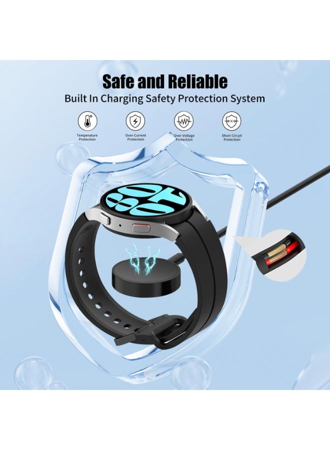 ESCASE USB-C Charging Cable for Samsung Galaxy Watch, compatible with Galaxy Watch 8/7/6/5/4/3, Watch 8/7/6/5/4 Classic, Ultra 8/7, Watch 5 Pro, and Active 1/2. 1 meter, blac - Image 3