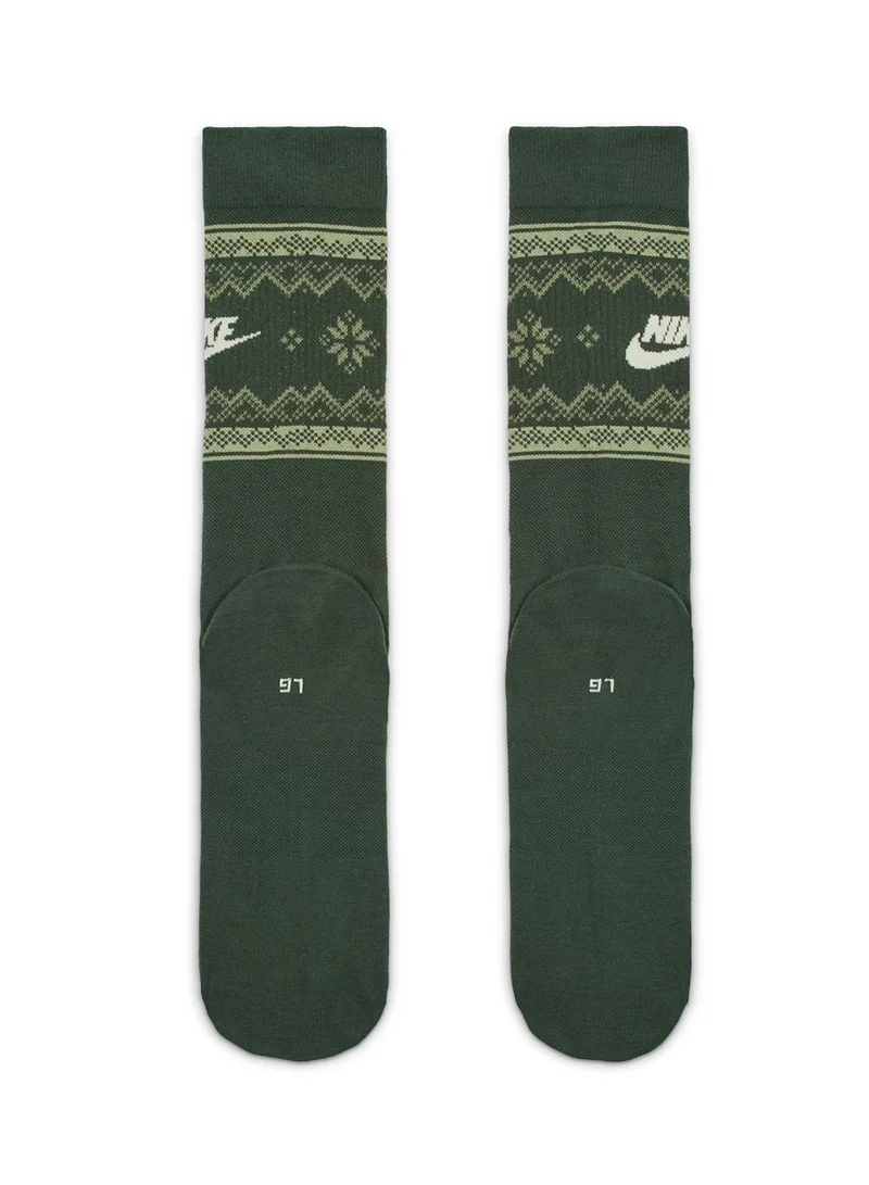 نايكي Nike Everyday Essentials Fair Isle Crew Socks