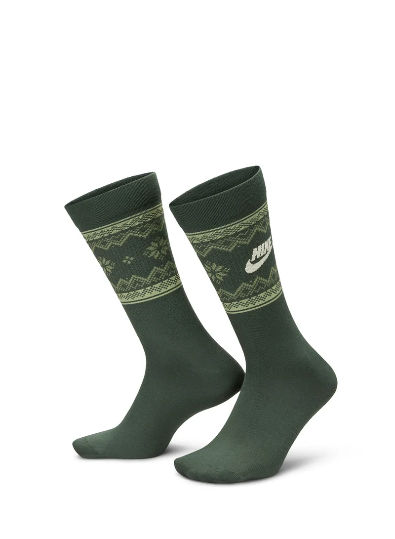 نايكي Nike Everyday Essentials Fair Isle Crew Socks