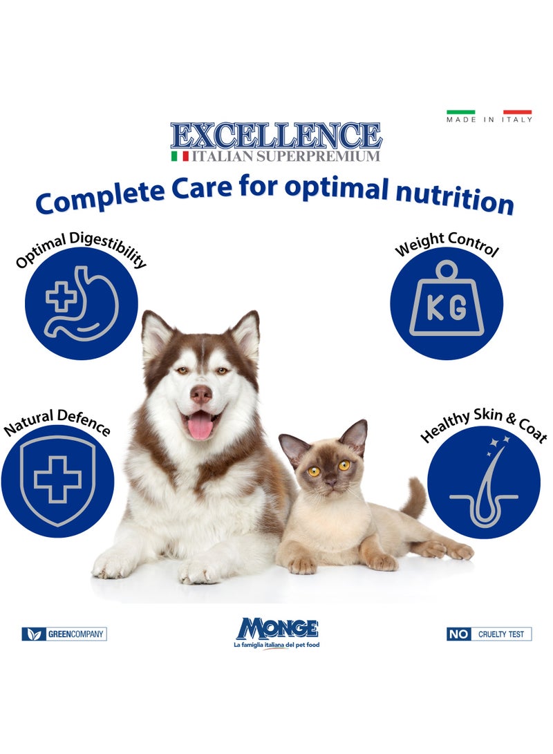Monge Lechat Excellence by Monge | Adult Cat Dry Food with Chicken, Rice, Egg and Apple | Super Premium Complete Dry Cat Food - 400g - Image 4
