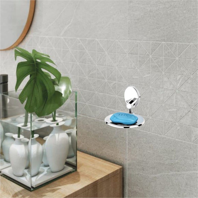 LivesUp Oval Shape Wall Mounted Stainless Steel Single Soap Holder for Bathroom, Soap Stands for Bathroom Wall/Soap Tray for Bath Dish Bathroom Accessories and Fittings Rust & Corrosion Free - Image 4