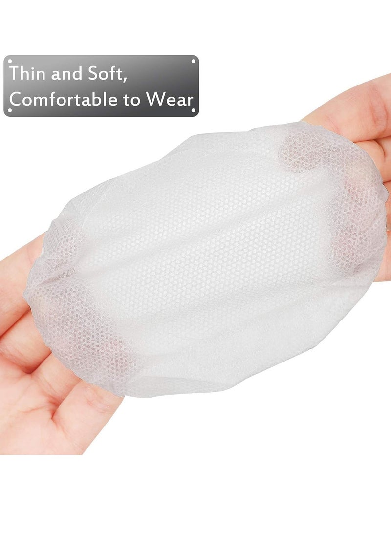 Disposable Headphone Covers 300 Pieces Non Woven Sanitary Headphone Ear Covers Black Fabric Headset Covers Ear Pad Covers for Headphones 11 Cm 4.3 Inch White Blue Black - Image 4