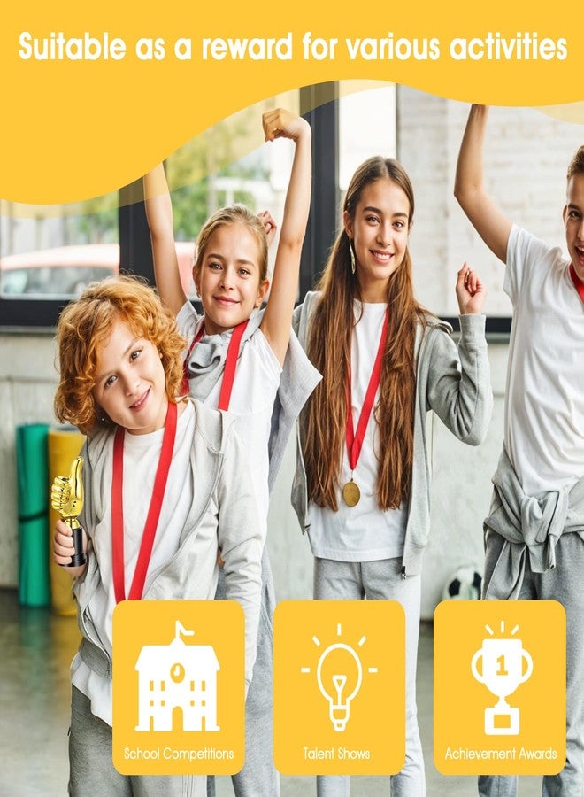 Quilax Mini Thumbs Up Trophy Award, 5.12in Plastic Winner Trophies for Celebrations, Sports, Classroom, Office, and Competitions - Image 4