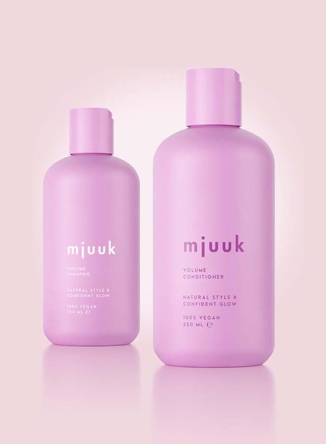 Mjuuk Volumising Conditioner | For Fine And Thin Hair Pro-Vitamin B5 Formula | For Body And Lightweight Bounce | 100 Percent | Vegan 250ml - Image 2