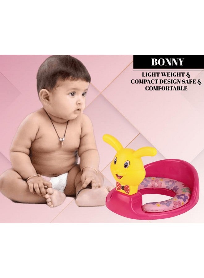 Nabhya Kids Toilet Trainer Baby Potty Seat With Rabbit Handle And Back Support Toilet Seat For Girls & Boys (Pink) - Image 2