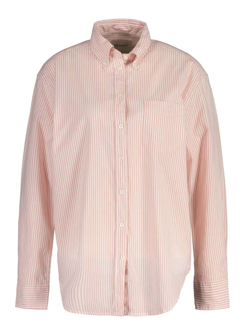 غانت Gant Relaxed Fit Striped Luxury Oxford Shirt