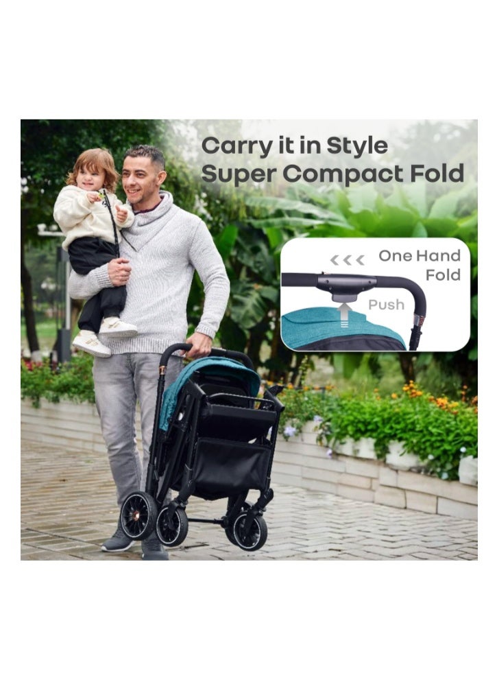 R for Rabbit Street Smart Nova Stylish Baby Stroller, Pram with Reversible Handle, One Hand Fold Mechanism for 0-3 Years Boy & Girl - Image 4