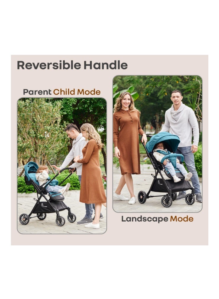 R for Rabbit Street Smart Nova Stylish Baby Stroller, Pram with Reversible Handle, One Hand Fold Mechanism for 0-3 Years Boy & Girl - Image 3