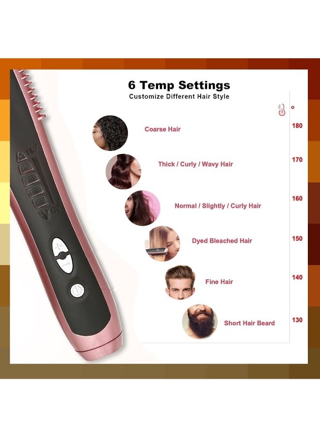K.SKIN Hair Straight Comb 3 in 1 Hair Straightener Brush Hair Curler KD388A - Image 3