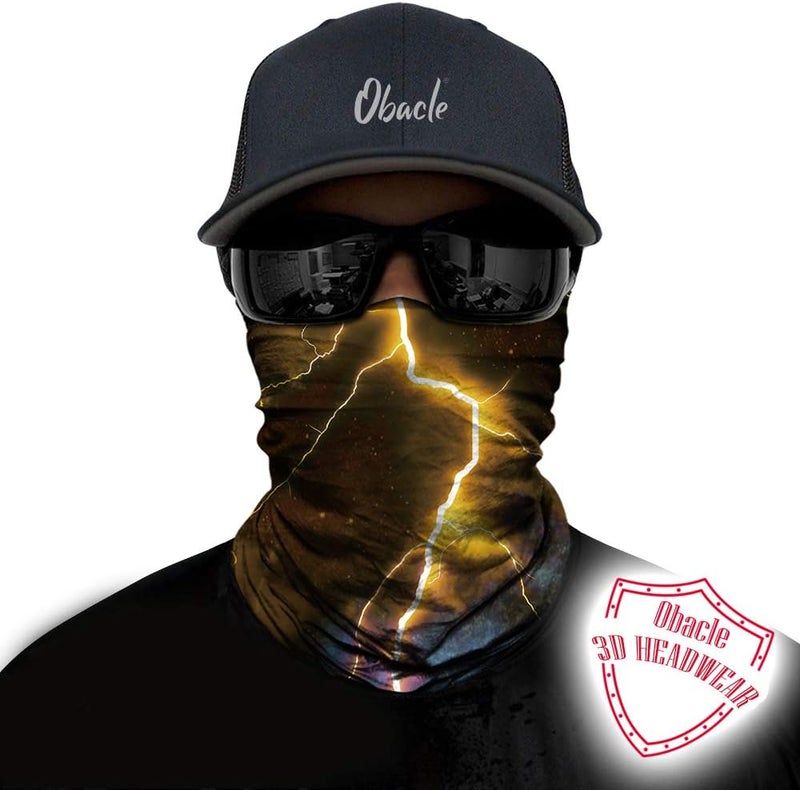 Obacle Seamless Bandana Rave Face Mask Women Men for Dust Wind Sun Protection - Image 2
