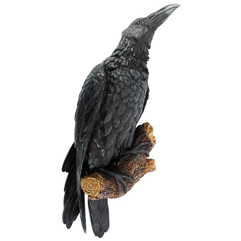 Design Toscano The Raven's Perch Gothic Decor Wall Sculpture, Single - Image 1