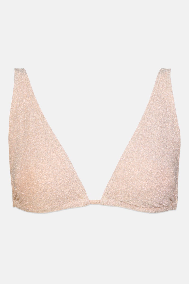 4th & Reckless Women Textured Bikini Top, Pink - Image 1
