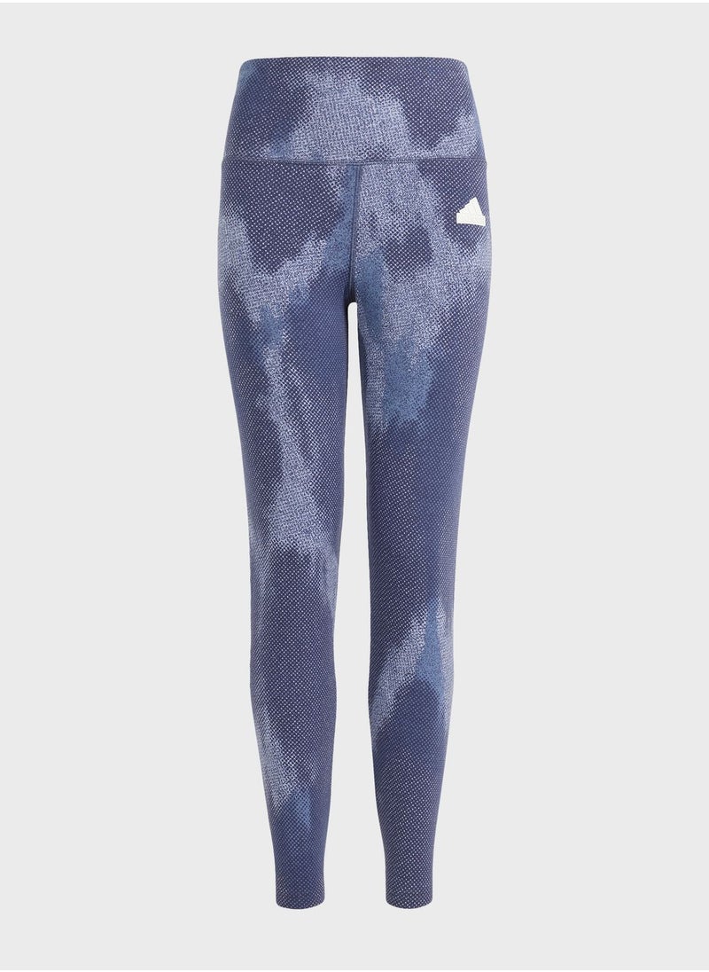 Adidas - 7/8 Future Icons All Over Printed Leggings - Image 1