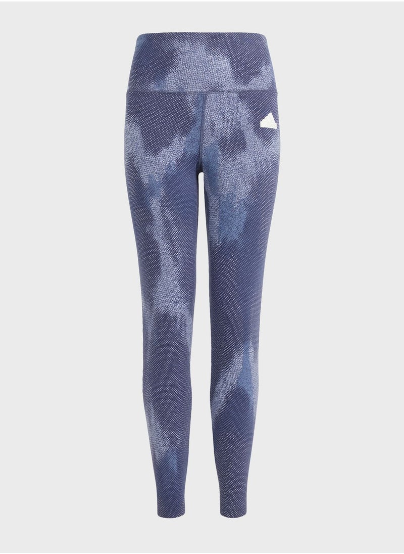 Adidas - 7/8 Future Icons All Over Printed Leggings - Image 1