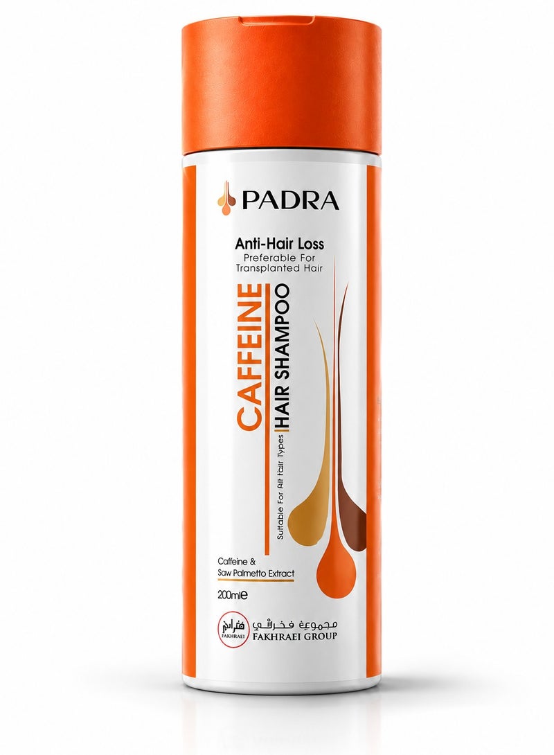 Padra Caffeine Shampoo – Anti Hair Loss & Hair Strengthening | 200ml - Image 1