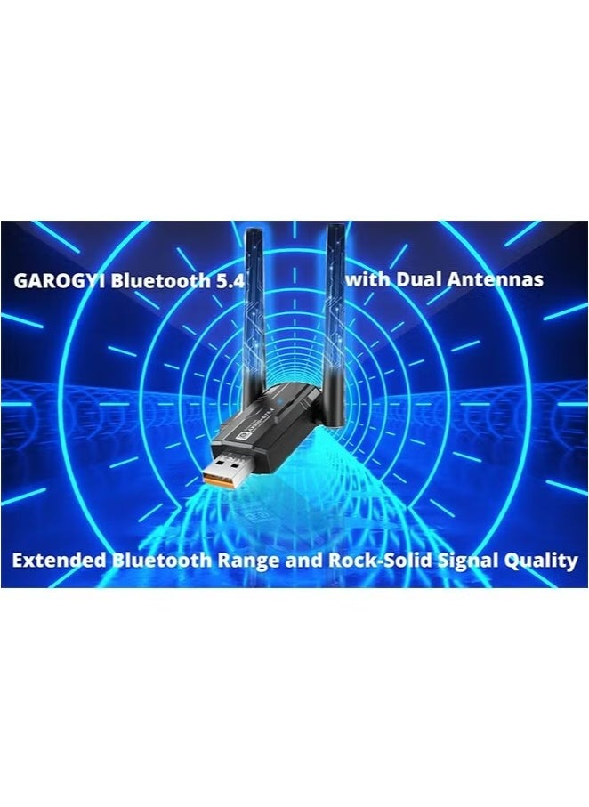 X-level Bluetooth 5.4 Wireless USB WiFi Adapter,Driver Free AX900Mbps WiFi 6 USB 2.0 Adapter,5.8GHz/2.4GHz 5dBi Dual Band for PC/Desktop/Tablet/Laptop,Support Windows 11/10/8.1/8/7/XP/Vista  - Image 3