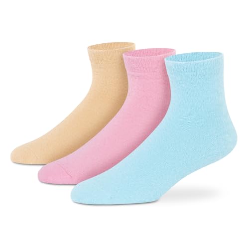 Supersox Crew Length Fuzzy Thermal Control Socks for Women, Breathable, Anti Odour & Moisture Absorbent with a Extra Durable Welt, Ideal For All Day Wear (Pack Of 3) - Image 1