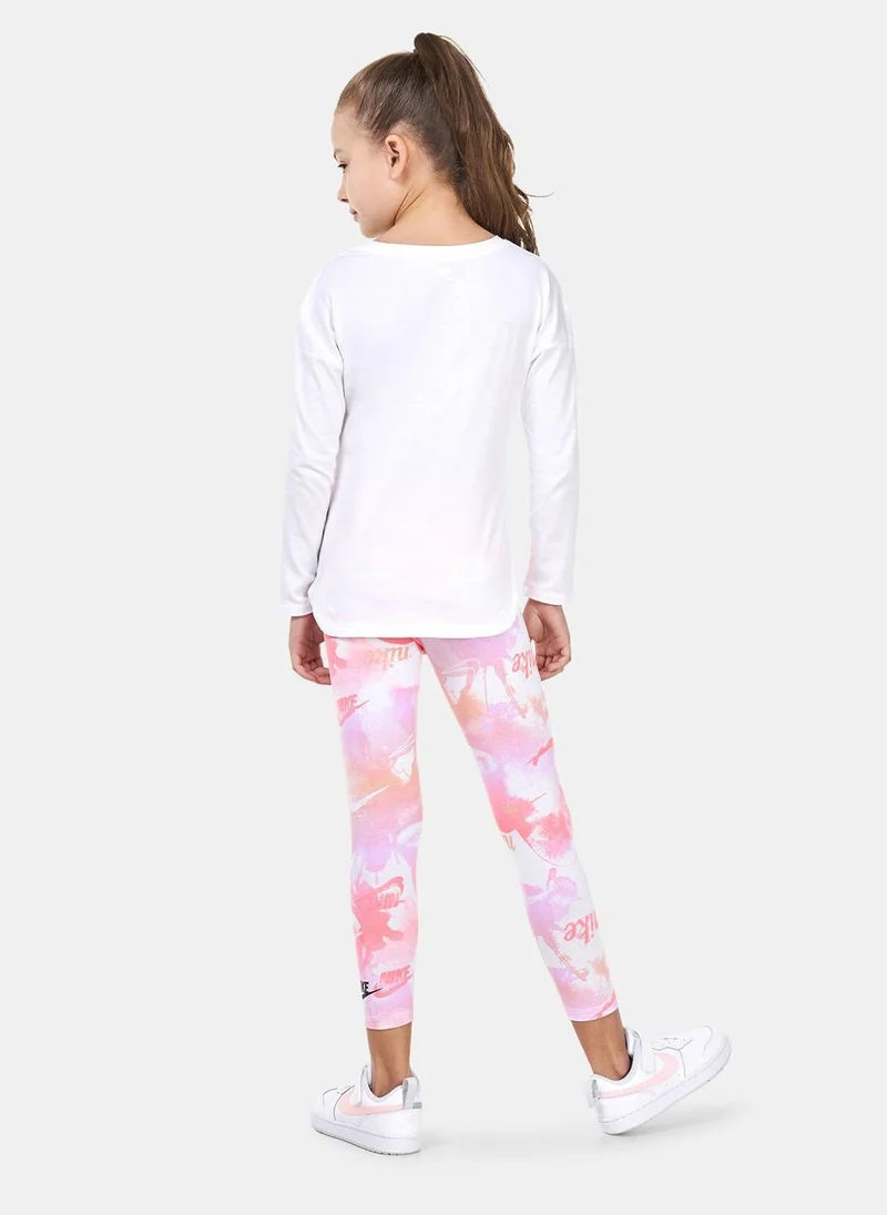 نايكي Kids' Summer Daze Tunic And Leggings Set (Young Kids)
