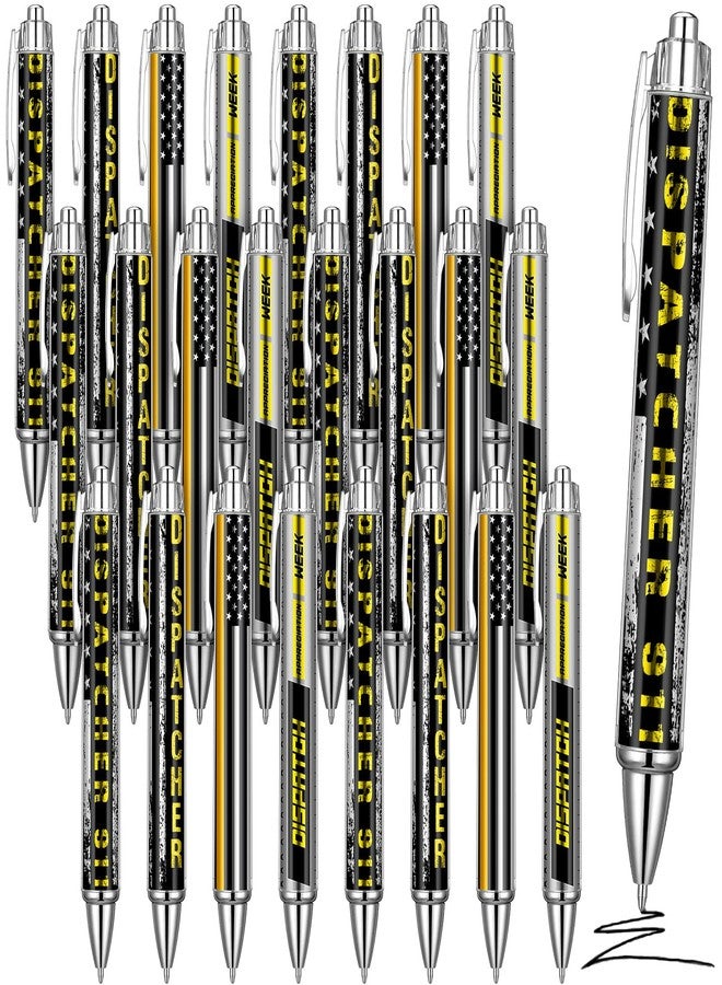 Sherr 25 Pcs 911 Dispatcher Ballpoint Pens Bulk, Emergency Dispatcher Appreciation Gifts, Public Safety Telecommunicator Pens for Police Fire EMS Staff, Employee Recognition Retirement Thank You Gifts - Image 1