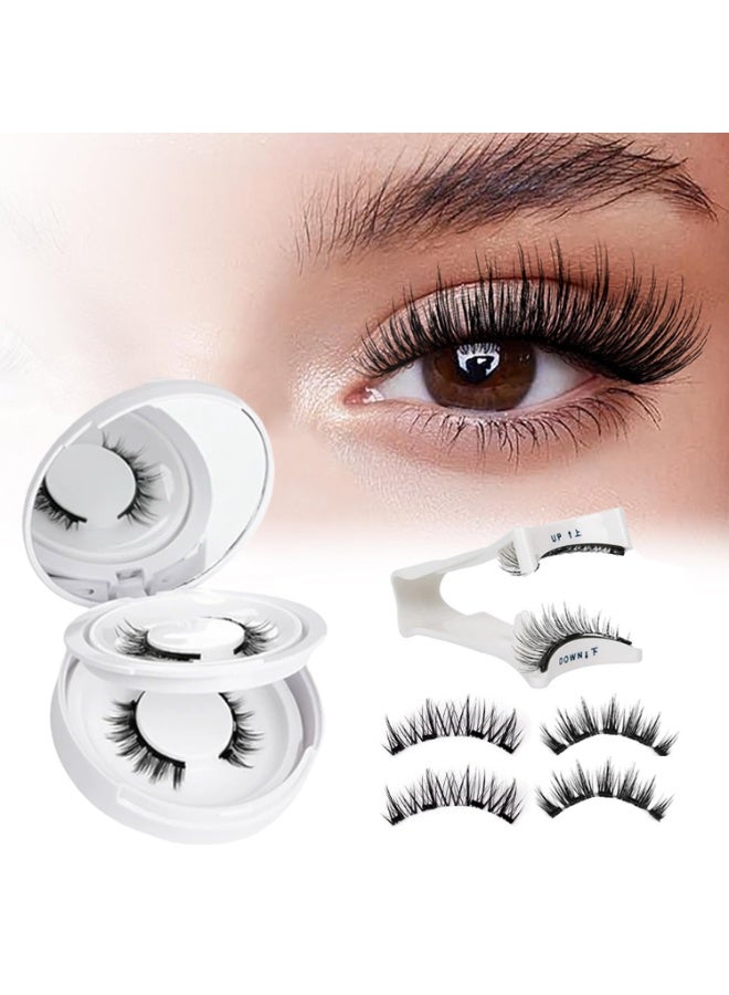DMG TECH Reusable Magnetic Eyelashes Kit 2-Pairs - No Glue Needed, Natural Look for All Day - Image 1