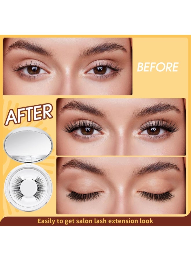 DMG TECH Reusable Magnetic Eyelashes Kit 2-Pairs - No Glue Needed, Natural Look for All Day - Image 3