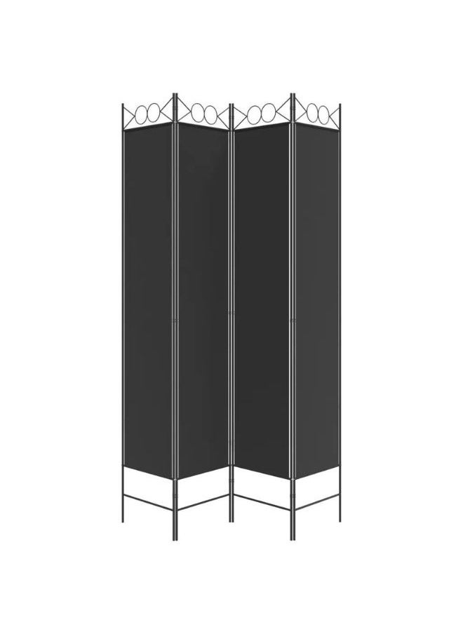 فيداكسل 4 لوحات غرفة مقسم أسود 160x220 سم  - Image 2
