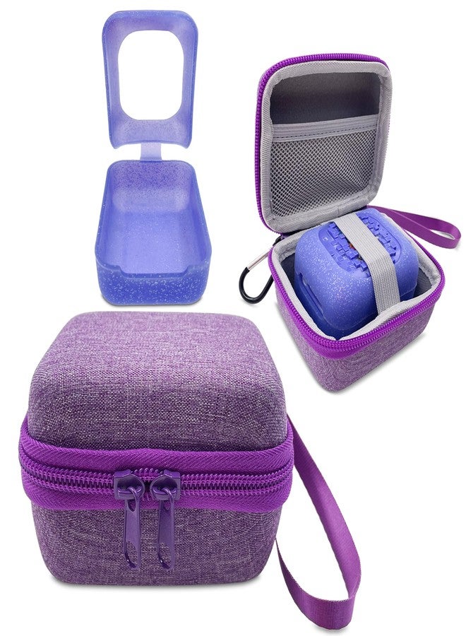 xcivi Hard Carrying Case and Silicone Skin Cover for Bitzee Interactive Toy Digital Pet with 15 Animals Virtual Electronic Pets, Compatible Accessories for Bitzee 3D Interactive Toy Electronic Pets (Purple) - Image 1
