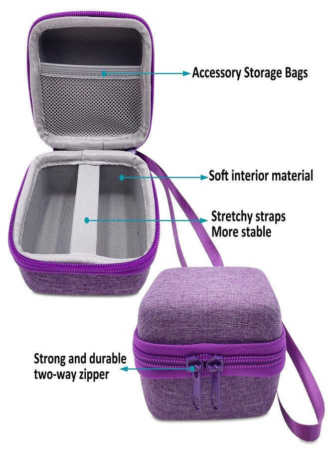 xcivi Hard Carrying Case and Silicone Skin Cover for Bitzee Interactive Toy Digital Pet with 15 Animals Virtual Electronic Pets, Compatible Accessories for Bitzee 3D Interactive Toy Electronic Pets (Purple) - Image 5