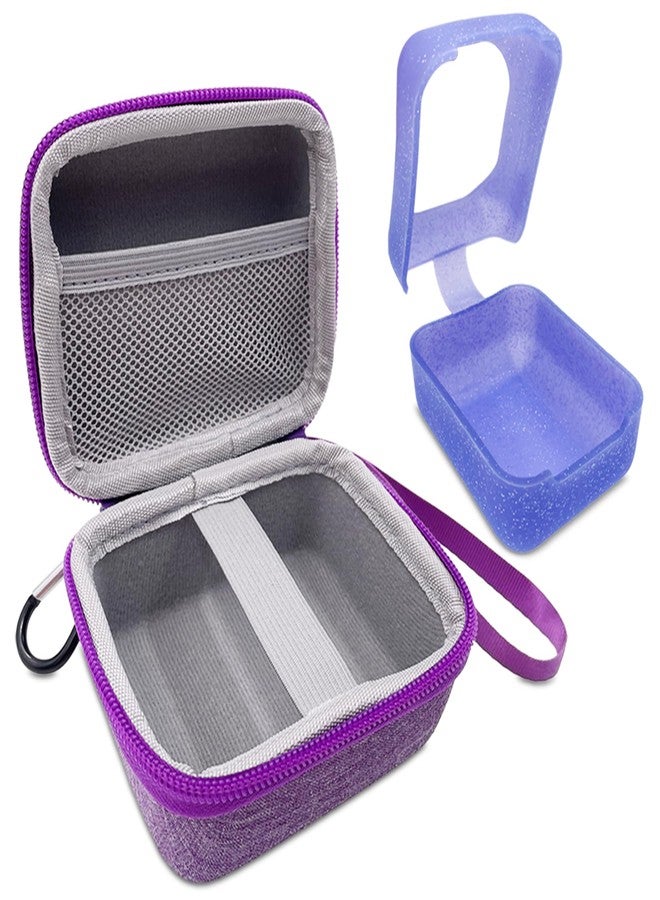 xcivi Hard Carrying Case and Silicone Skin Cover for Bitzee Interactive Toy Digital Pet with 15 Animals Virtual Electronic Pets, Compatible Accessories for Bitzee 3D Interactive Toy Electronic Pets (Purple) - Image 2