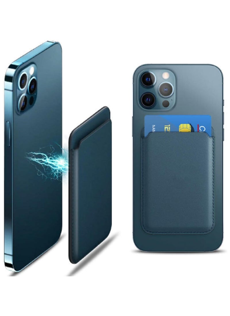 ELTRAZONE [2 Pack] Magnetic Card Holder Wallet Compatible with MagSafe for Apple iPhone | Strong Magnetic Snap-On Leather Wallet | Slim RFID-Blocking Card Organizer for iPhone 14, 13, 12 Series | Secure Grip, Minimalist Design - Image 4