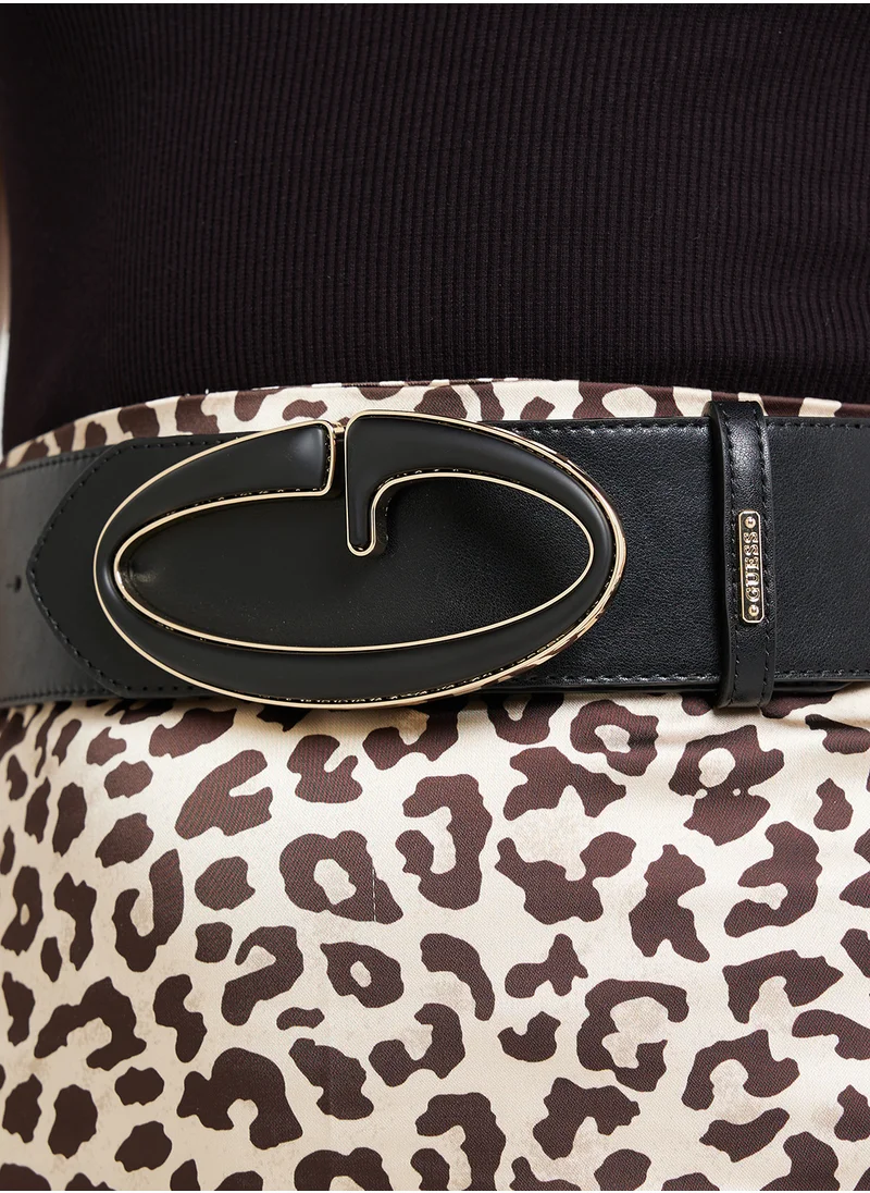 GUESS Logo Detailed None Allocated Hole  Belt