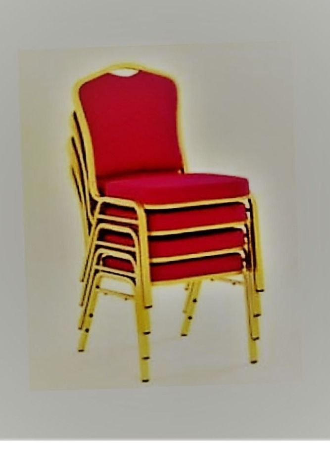 Galaxy Design 4 Piece Banquet Chair Color Red - Image 1