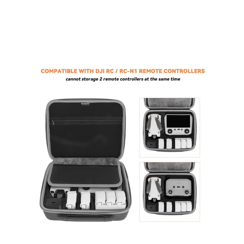 SOLARAE Mini 3 Pro Carrying Case Waterproof Storage Bag Hard Case Travel Bag All-in-1 Protective Box with Adjustable Shoulder Strap for DJI Mini 3 / Mini 3 Pro Accessories - Image 3