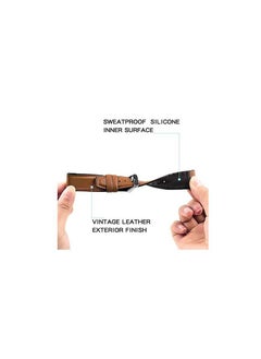 Generic Leather Replacement Strap 20mm For Amazfit GTS 4 Mini - Bip 3 - GTS 2 Mini- Amazfit GTS 2-Amazfit GTS 4 - Camel  - Image 3