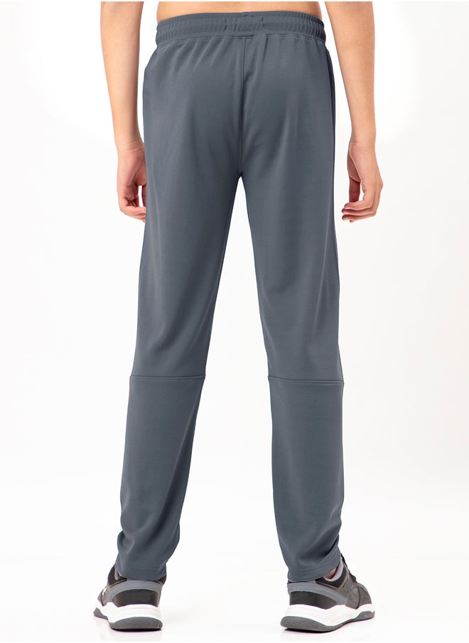 Technosport Solid Drawstring Waist Relaxed Fit Track Pants  - Image 2