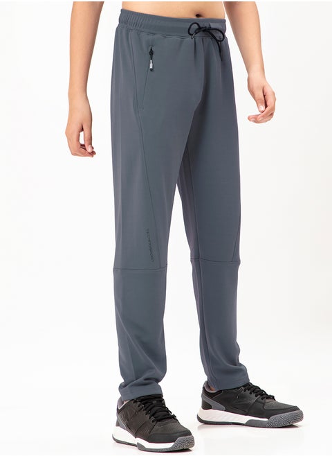 Solid Drawstring Waist Relaxed Fit Track Pants