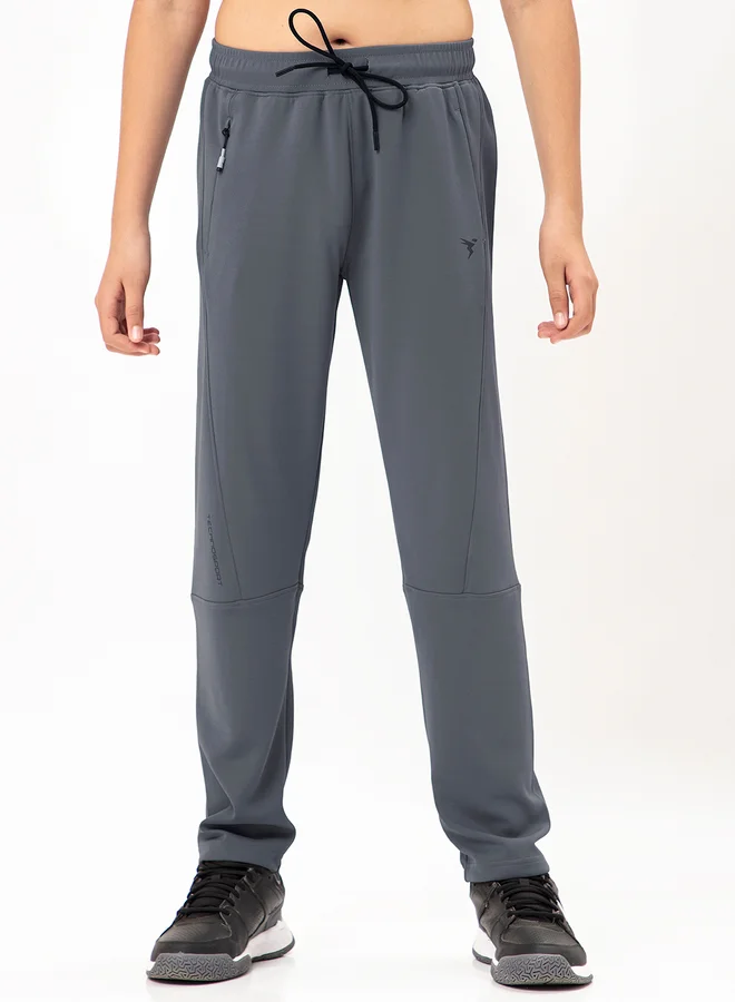 Technosport Solid Drawstring Waist Relaxed Fit Track Pants